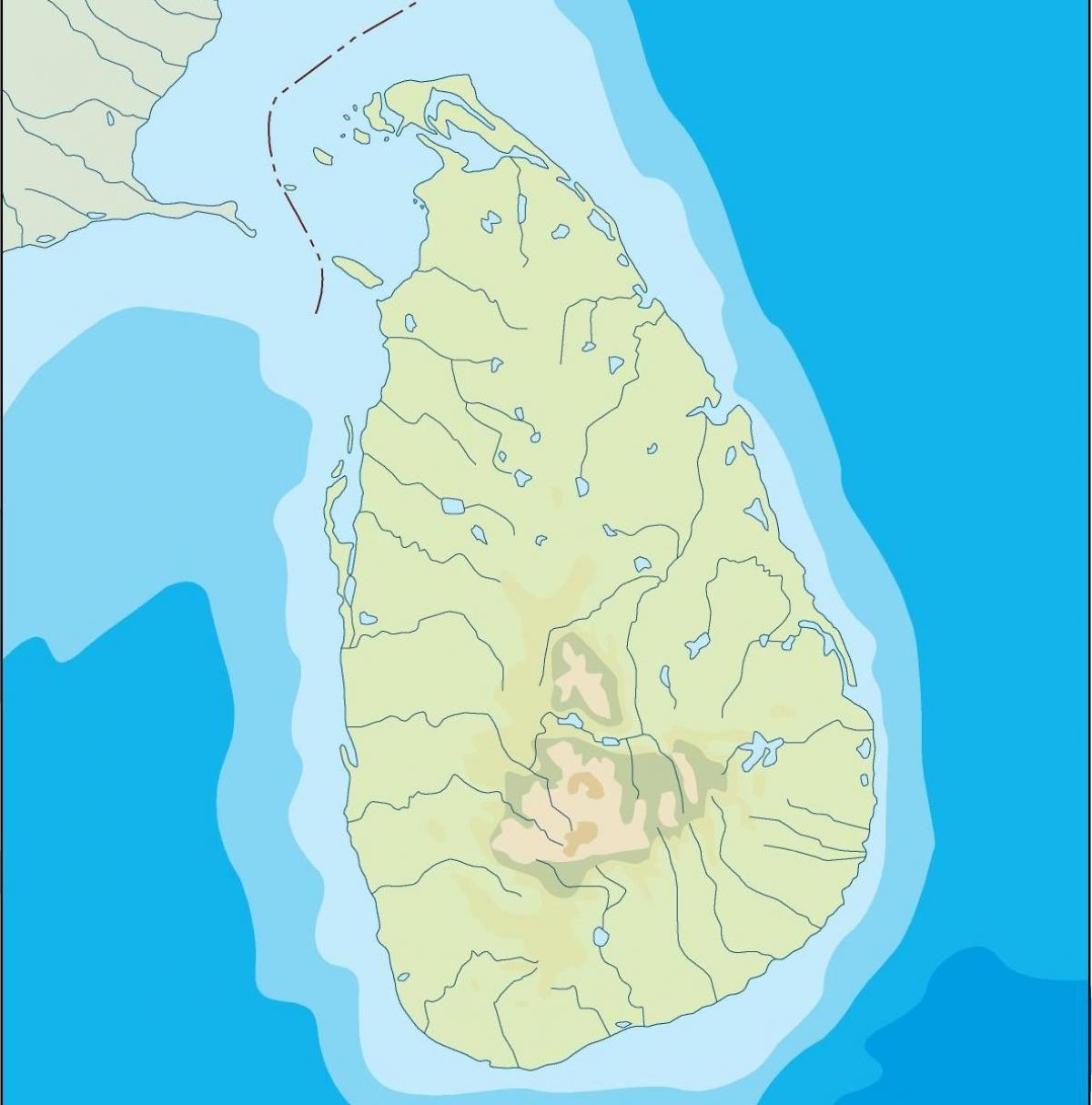 Šri Lanke vektor mapu