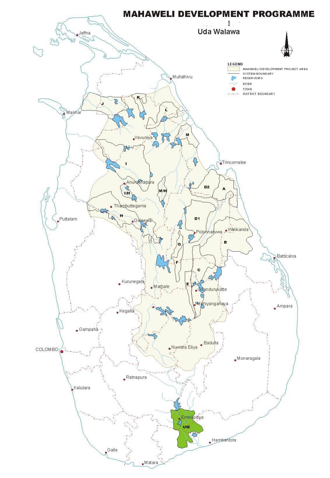 mapa tenkovima u Šri Lanke