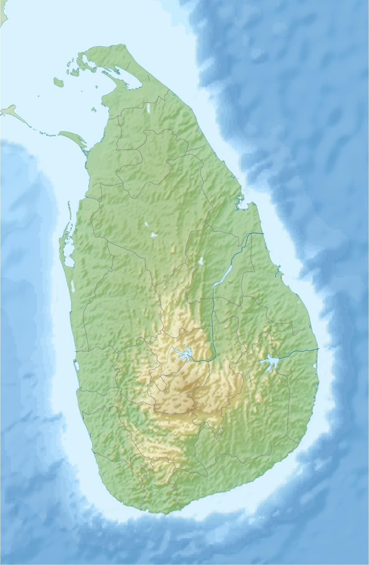 mapa na zemlji mapu Šri Lanke