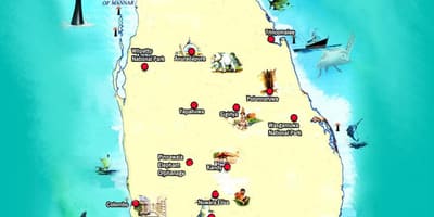 Mapa jaffna Šri Lanke