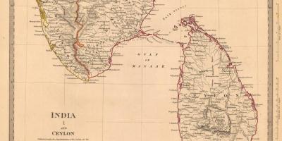 Stari Ceylon mapu