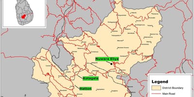 Mapa riverston Šri Lanke