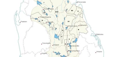 Mapa tenkovima u Šri Lanke