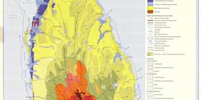 Mapa tlu karta iz Šri Lanke