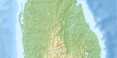 Mapa na zemlji mapu Šri Lanke
